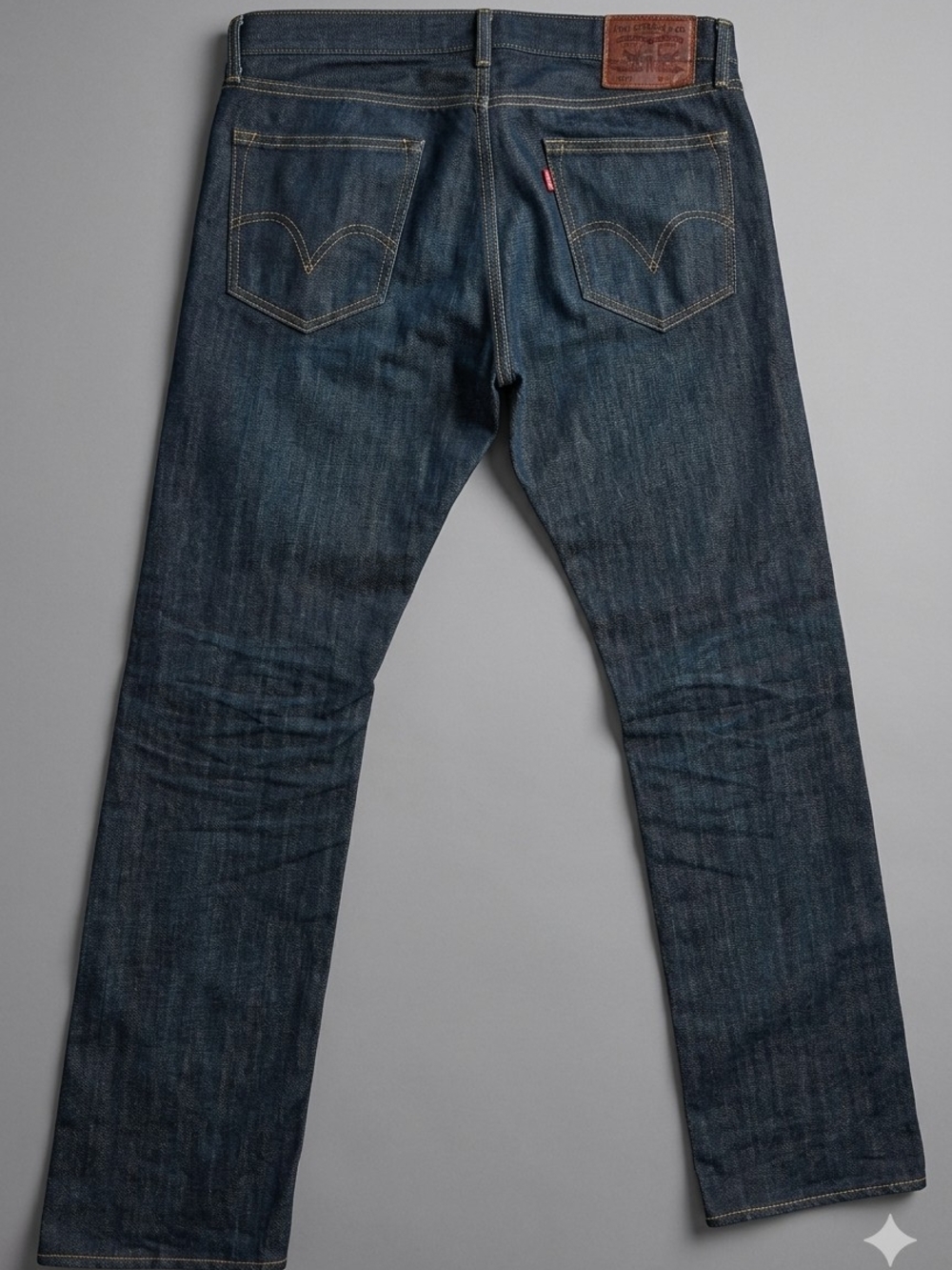 Levi's Men's Straight Leg Jeans 34x32 Dark Wash 100% Cotton Blue Denim Zipper